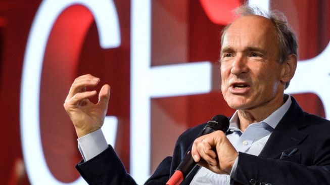 Tim Berners-Lee. [Fabrice Coffrini/Pool/AFP]