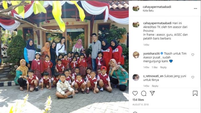 Sekolah yang didirikan Yuni Shara [Instagram/cahayapermataabadi]