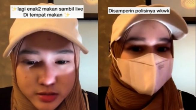 Lepas Masker saat Makan di Restoran, Wanita Ini Auto Panik Didatangi Polisi