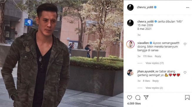 Potret Chevra Yolandi pacar baru Via Vallen. [Instagram]