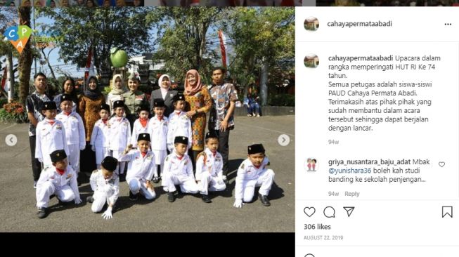 Sekolah yang didirikan Yuni Shara [Instagram/cahayapermataabadi]