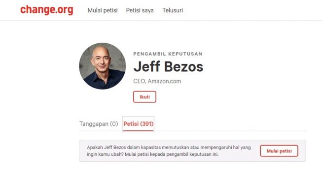 Petisi Jeff Bezos. [Change.org]