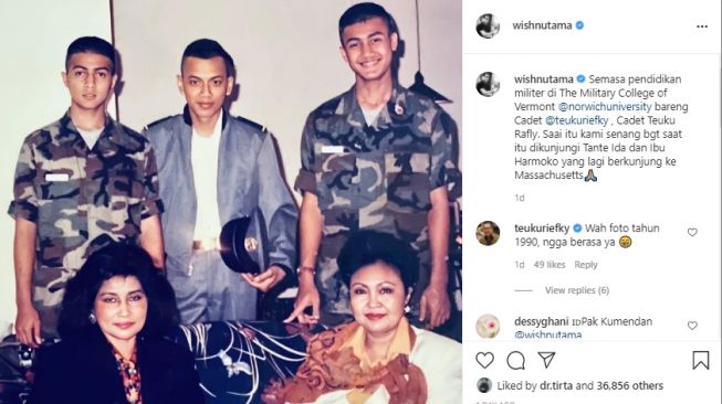 Potret lawas Wishnutama saat muda [Instagram]