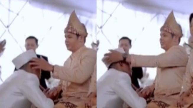 Pengantin Pria Diperlakukan Begini, Momen Haru Sungkeman Berubah Jadi Ngakak