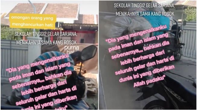 Dikatain 'Sarjana kok Nikah Sama Kang Rongsok', Wanita Beri Balasan Telak