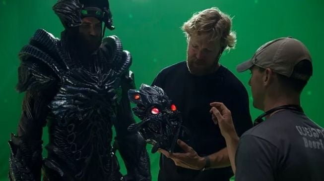 Produksi film Beyond Skyline di Infinite Studios Batam (https://www.infinitestudios.com.sg/batam)