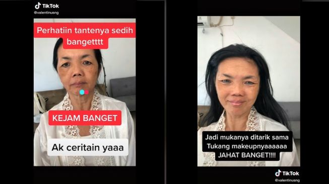 Viral Teknik Kejam MUA Tarik Wajah Keriput (TikTok)