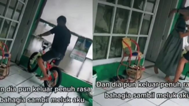 Orang Tua Cerai, Momen Ayah Beri Kejutan Ulang Tahun Anak Bikin Terenyuh