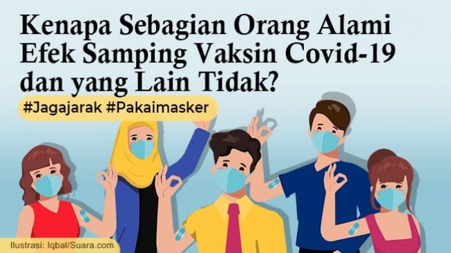 INFOGRAFIS :  Sebagian Orang Alami Efek Samping Vaksin Covid-19