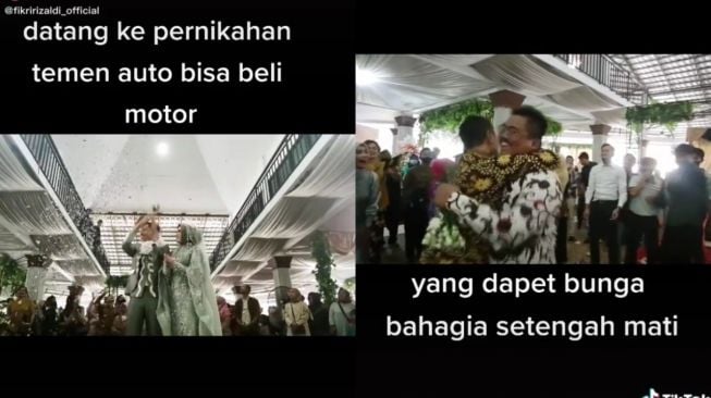 Pulang Kondangan Auto Kaya, Viral Pengantin Lempar Buket Bunga Senilai 13 Juta!