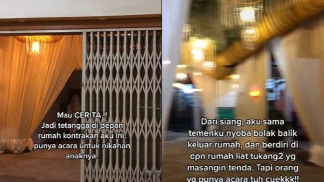 Tetangga Gelar Hajatan Depan Rumah, Wanita Curhat Tak Bisa Keluar Beli Makan