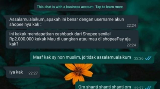 Modus penipuan online terbongkar. (Twitter)