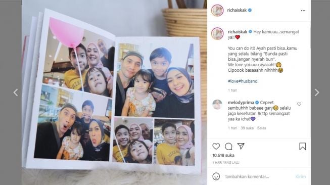 Postingan Richa Novisha. [Instagram/@richaiskak]