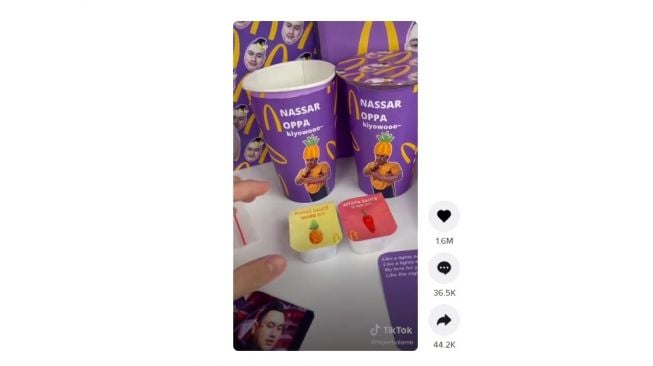 BTS Meal versi King Nassar. [TikTok]