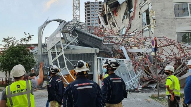 Sebuah Bangunan Sekolah Belgia Runtuh, Kubur Lima Pekerja hingga Tewas