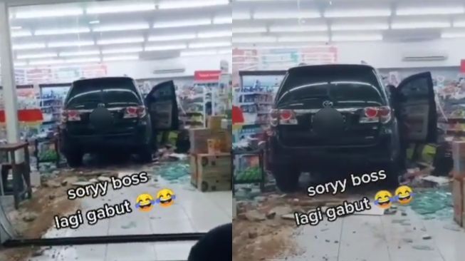 Viral Toyota Fortuner 'Numpang Ngadem' di Mini Market, Reaksi Warganet Bikin Salah Fokus