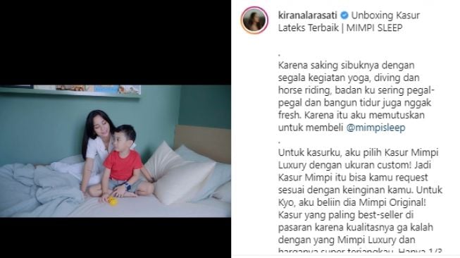 Potret rumah Kirana Larasati. [Instagram]