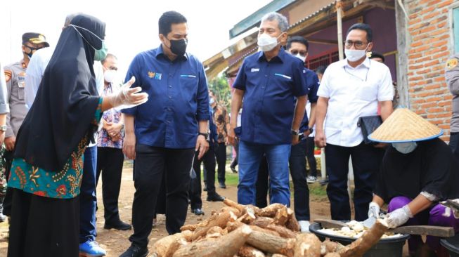 Pelaku UMKM di Lampung Dikunjungi Menteri BUMN dan Dirut BRI