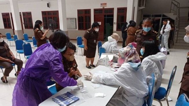 Kejati Sumut Kembali Gelar Swab Antigen Untuk Seluruh Pegawainya