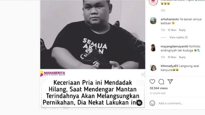 Duh! Dengar Kabar Mantan Terindahnya Menikah, Pria Ini Nekat Ceburkan Diri ke Sungai