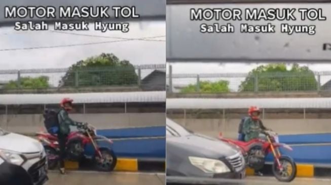 Penumpang Mobil Ledek Pemotor yang Salah Masuk Jalan Tol, Jadi Bulan-bulanan Massal