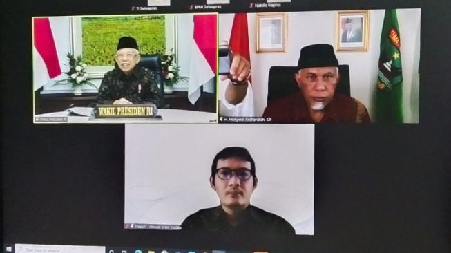 Konversi Bank Nagari ke Syariah, Wakil Presiden Ma'ruf Amin Minta Sumbar Lebih Cepat