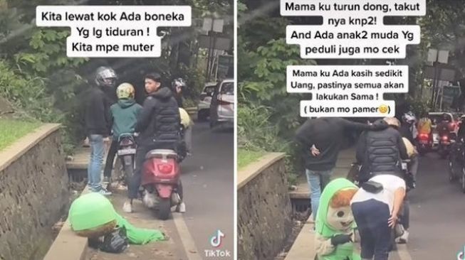 Viral Badut Tiduran di Tepi Jalan, Tak Tahan Lelah karena Sedang Sakit