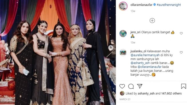 Potret keakraban Olla Ramlan dan Nindy Ayunda [Instagram]