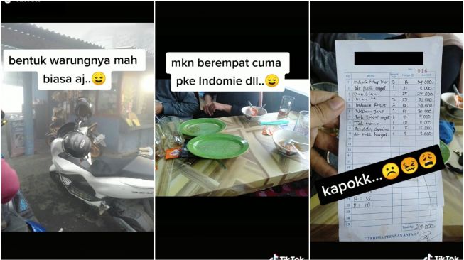 Wanita Kesal Bayar Mahal di Warung Makan Biasa (TikTok)