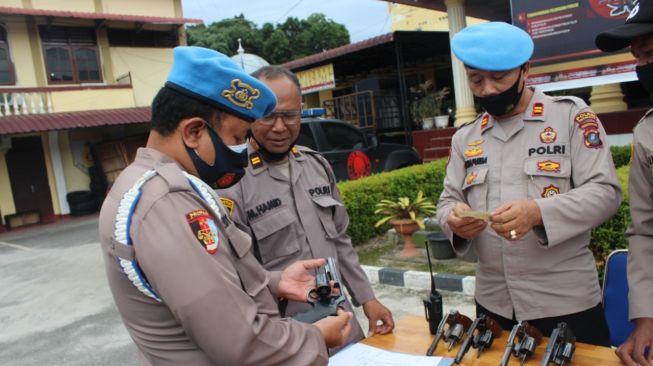 Polres Pematangsiantar Periksa Senpi Personel, Ini Hasilnya