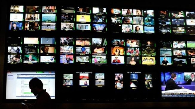 Migrasi ke tv digital akan dimulai pada Agustus 2021. Foto: Ilustrasi berbagai saluran televisi. [Antara]