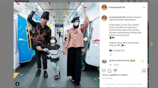 Ahmad Dhani Foto Tanpa Masker di Dalam MRT, Warganet: Kalau Artis Boleh Foto Buka Masker