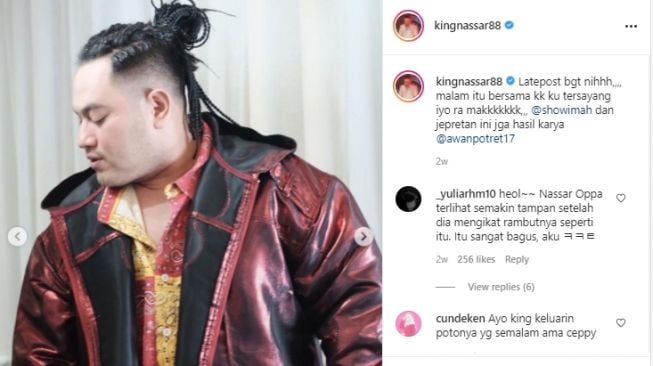 Gaya rambut Nassar. [Instagram]