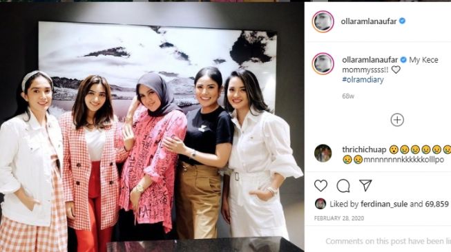 Potret keakraban Olla Ramlan dan Nindy Ayunda [Instagram]