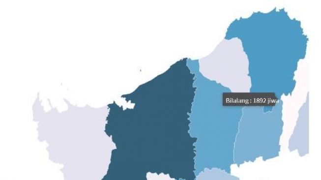 Peta: sebaran penduduk miskin di Bolmong