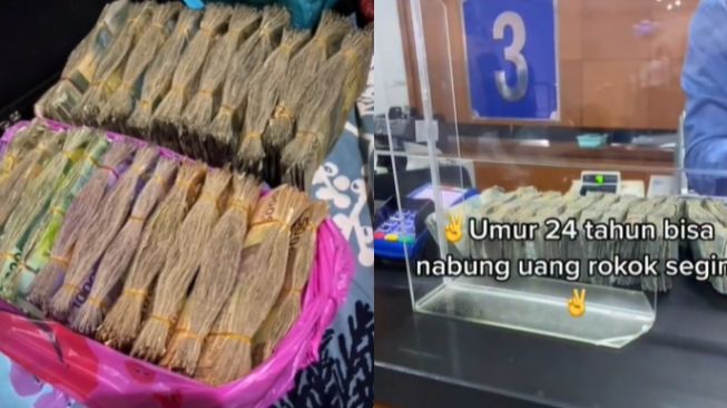 Viral Pria Pamer Tabungan Hasil Setop Merokok Bertahun-tahun, Tumpukan Uang Bikin Minder