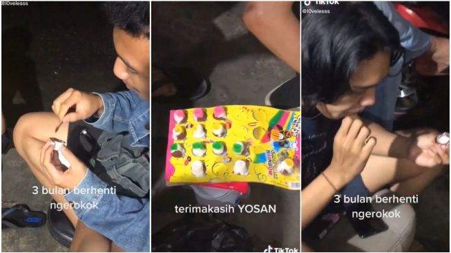 Viral Sekumpulan Pemuda Hisap Coklat Anak-anak, Kompak Usaha Berhenti Merokok (TikTok)
