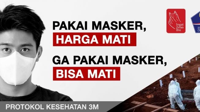 Ilustrasi pakai masker harga mati (Satgas Covid-19)