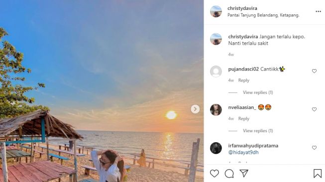 Pantai Tanjung Belandang, Ketapang (Instagram)