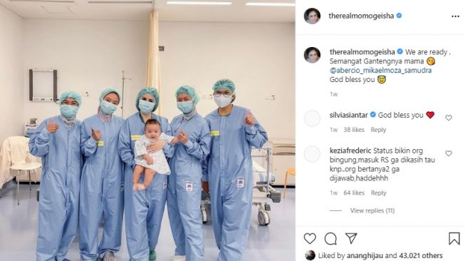 Potret ruang perawatan anak Momo Geisha. [Instagram]