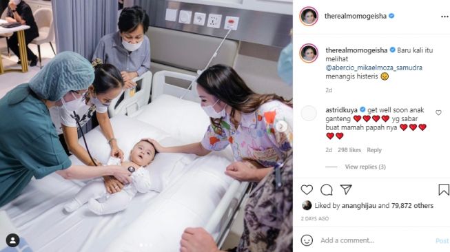 Potret ruang perawatan anak Momo Geisha. [Instagram]