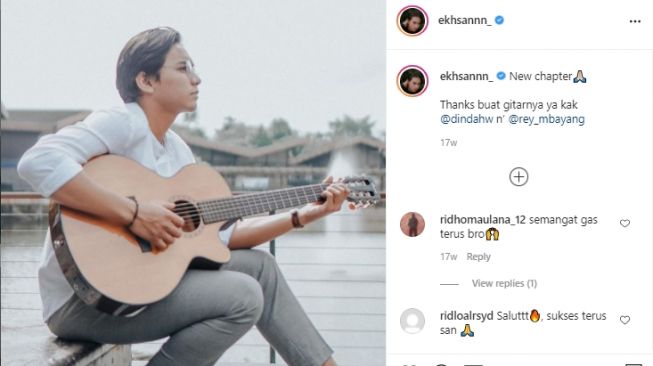 Ekhsan, pemeran baby A dewasa di video Rey Mbayang dan Dinda Hauw. [Instagram]