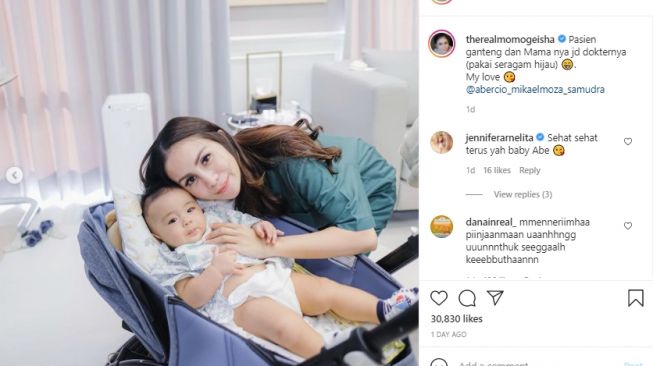 Potret ruang perawatan anak Momo Geisha. [Instagram]