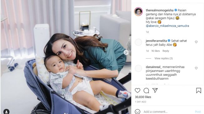 Potret ruang perawatan anak Momo Geisha. [Instagram]