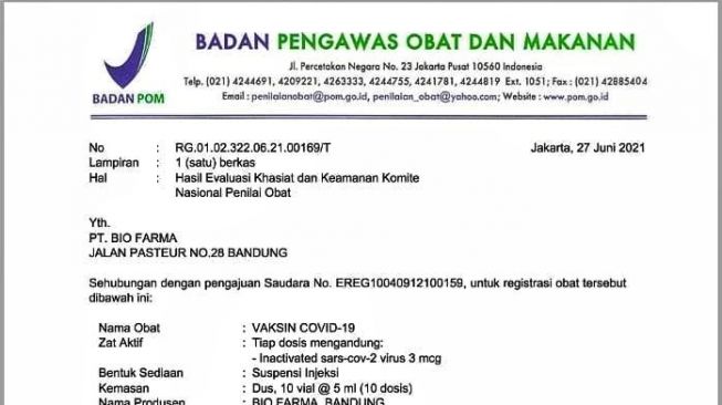 BPOM Setujui Vaksin COVID-19 untuk Anak-anak usia 12-17 Tahun, Ini Syaratnya