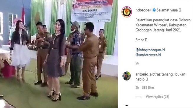 Viral Pelangaran Prokes Sumpah Jabatan di Desa Dokoro Grobogan: Ada Dangdut