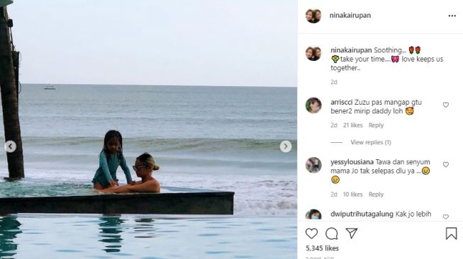 Potret Joanna Alexandra liburan bareng anak [Instagram]