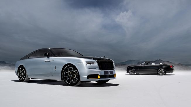 Rolls-Royce Wraith dan Rolls-Royce Dawn Black Badge dari Rolls-Royce Landspeed Collection [Rolls-Royce Motor Cars].