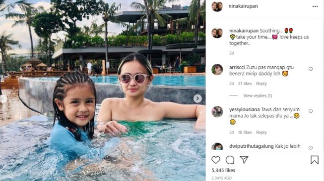 Potret Joanna Alexandra liburan bareng anak [Instagram]