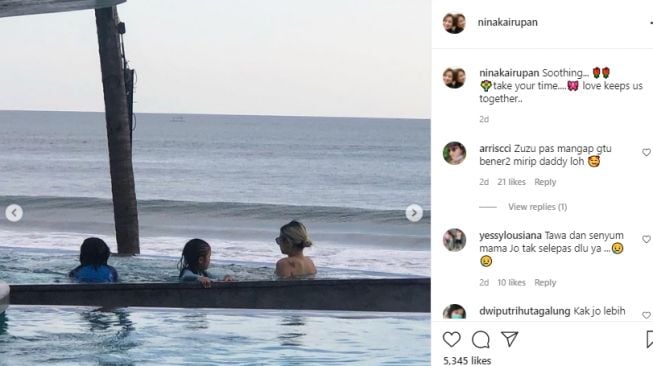 Potret Joanna Alexandra liburan bareng anak [Instagram]